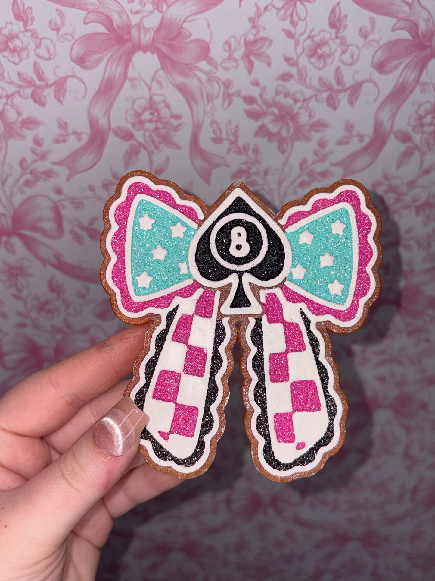 RTS car freshie 8 ball bow scented iced oatmeal cookie