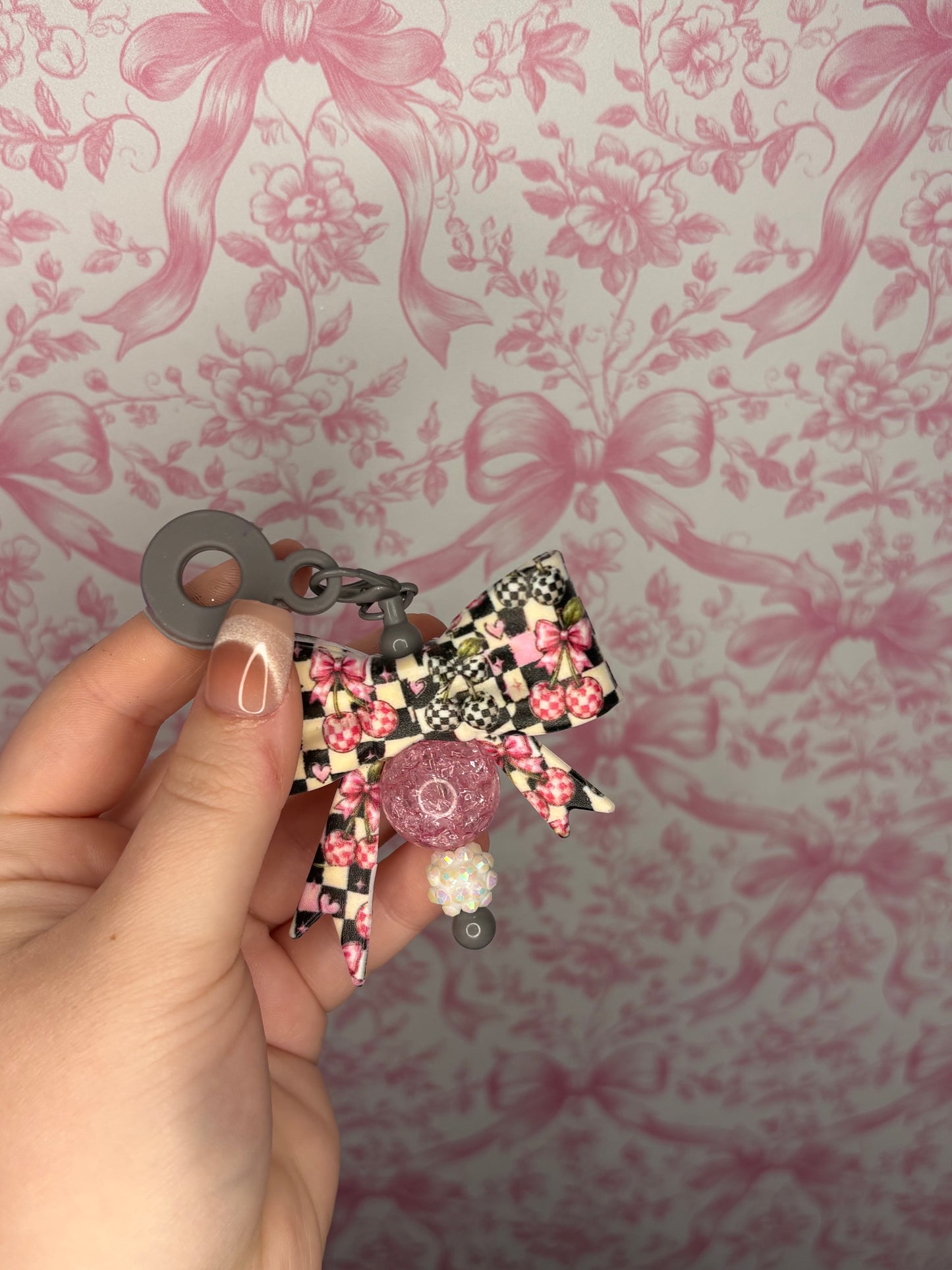 Cherry straw charm