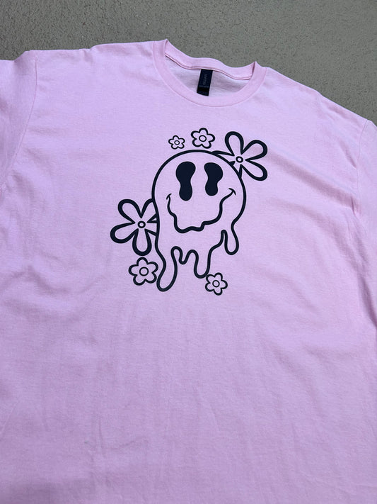 Drippy smiley face T-shirt