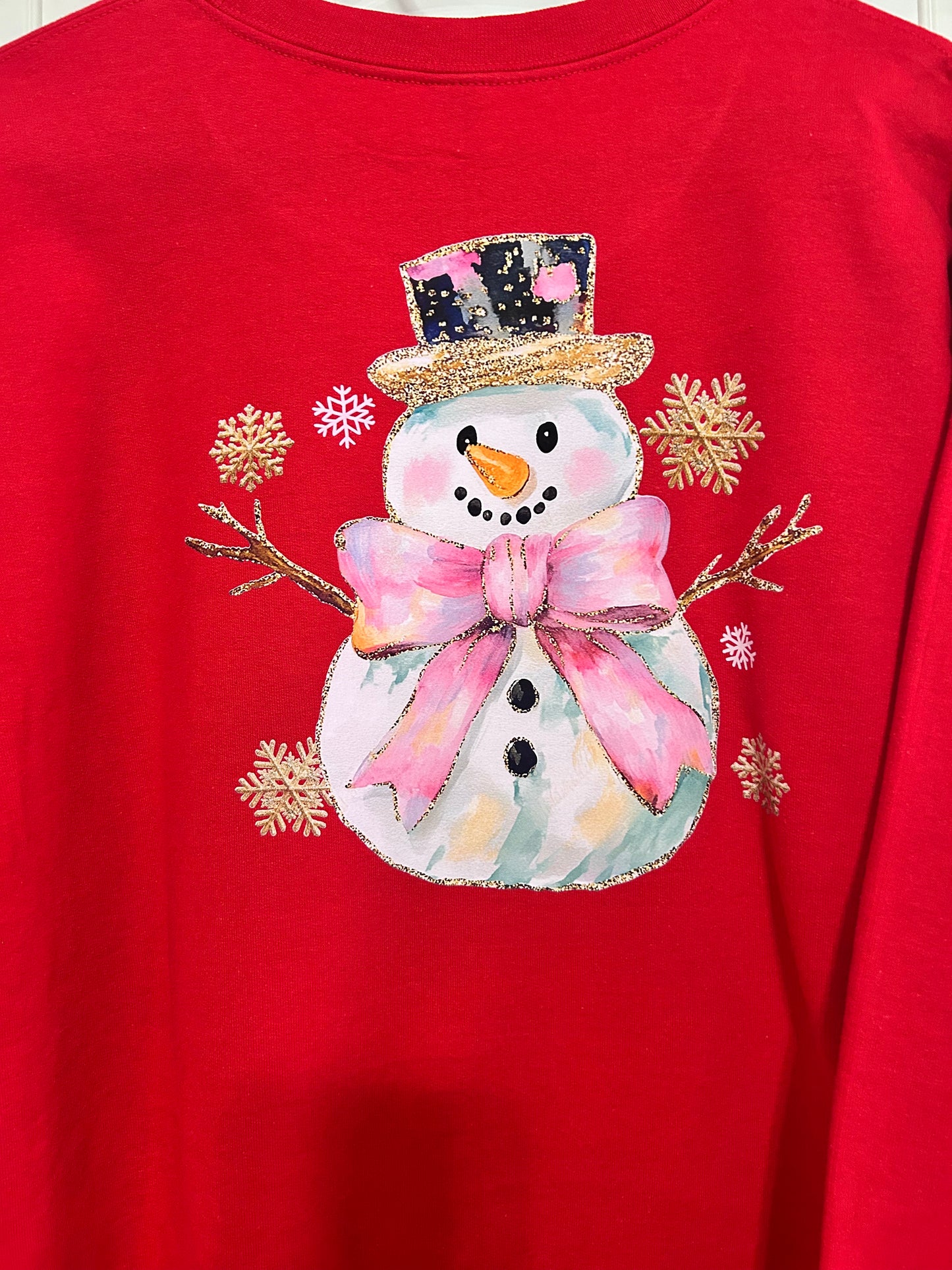 Bougie snowman crewneck sweatshirt