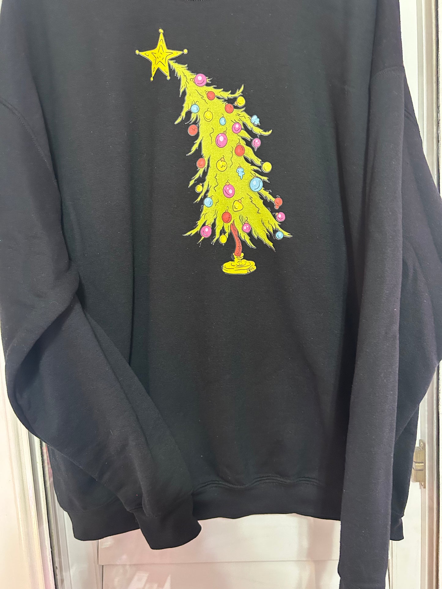 Green man tree crewneck sweatshirt