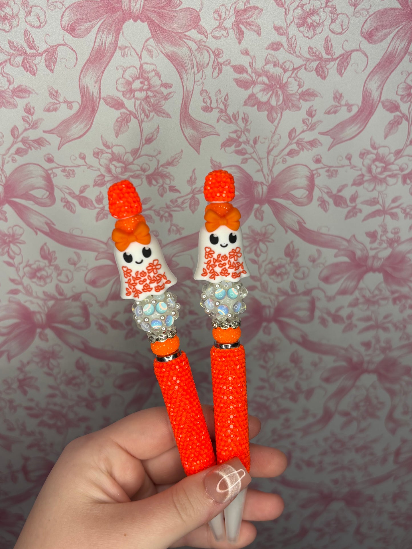 Orange ghost wax pencil