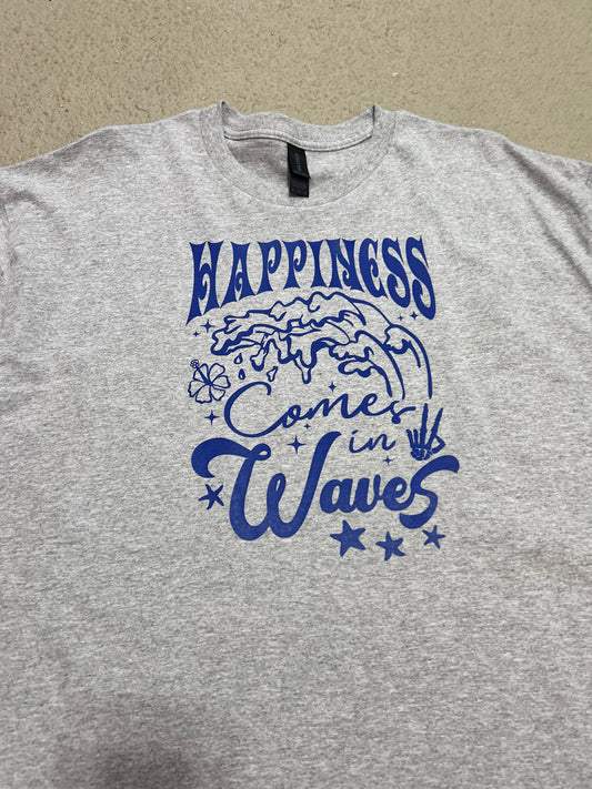 Happiness comes in waves T-shirt