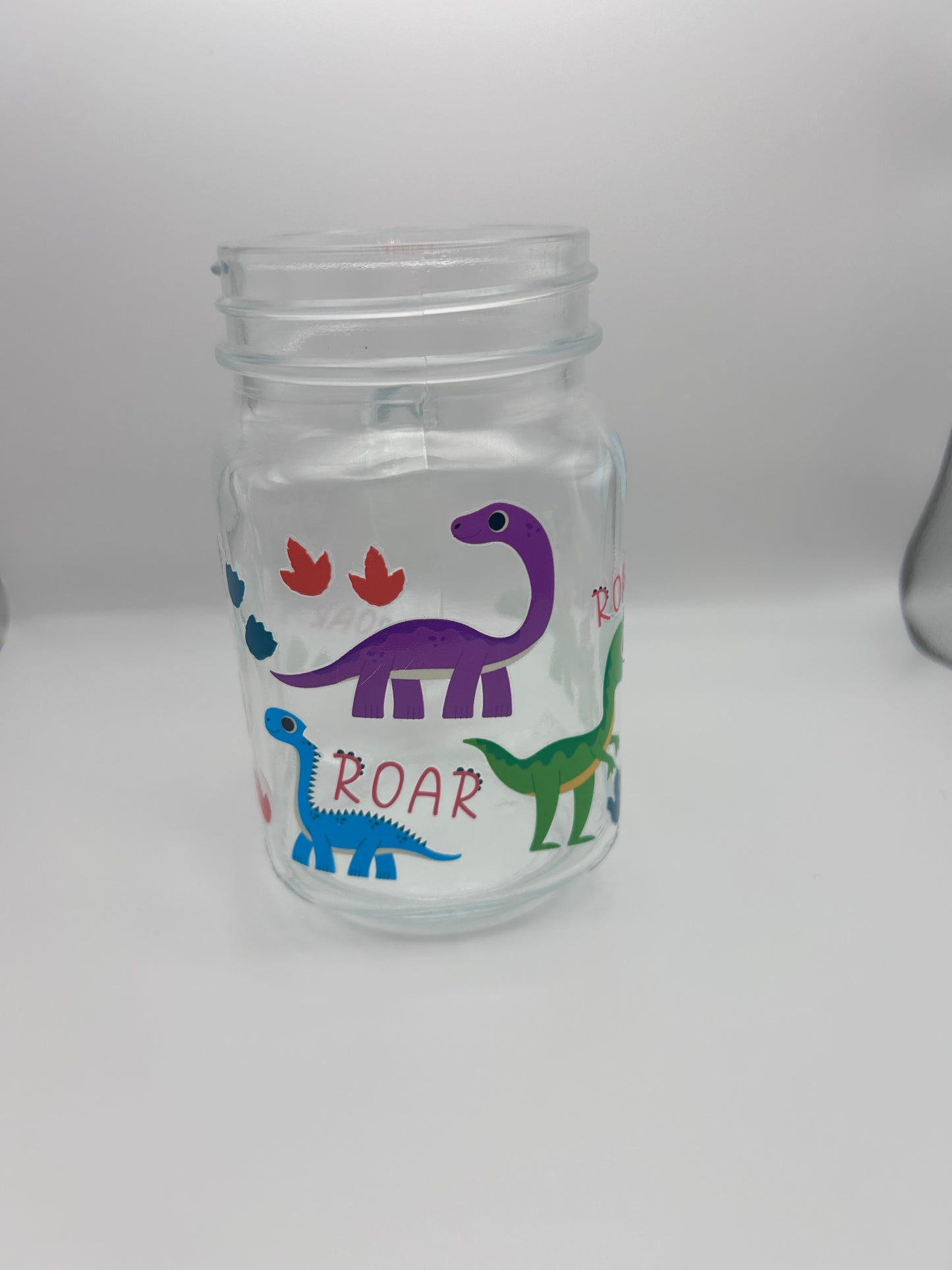 Dinosaur 12 oz glass mug