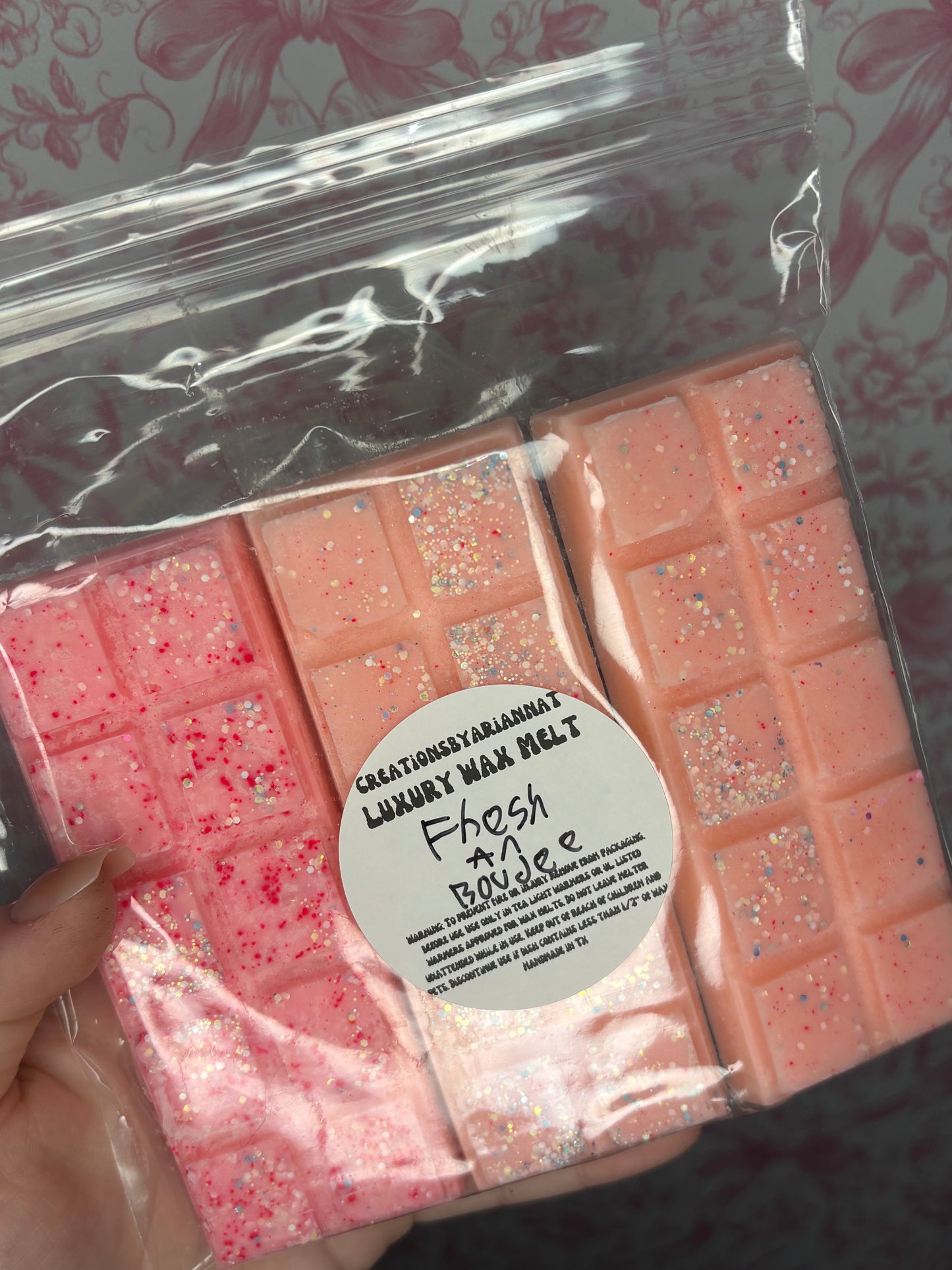 Wax melts, scented: fresh and boujee.