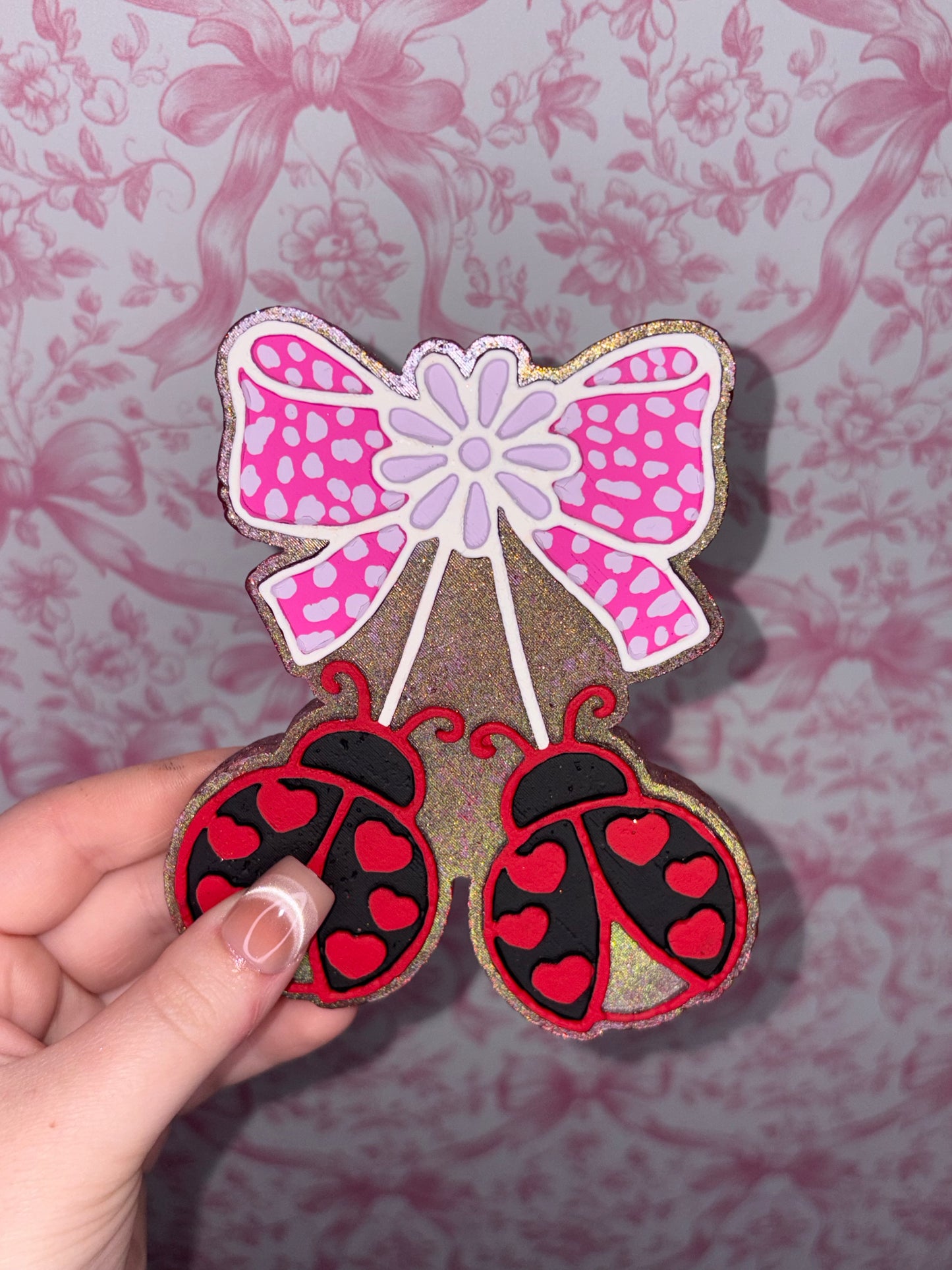 RTS car freshie lady bug scented caramel latte