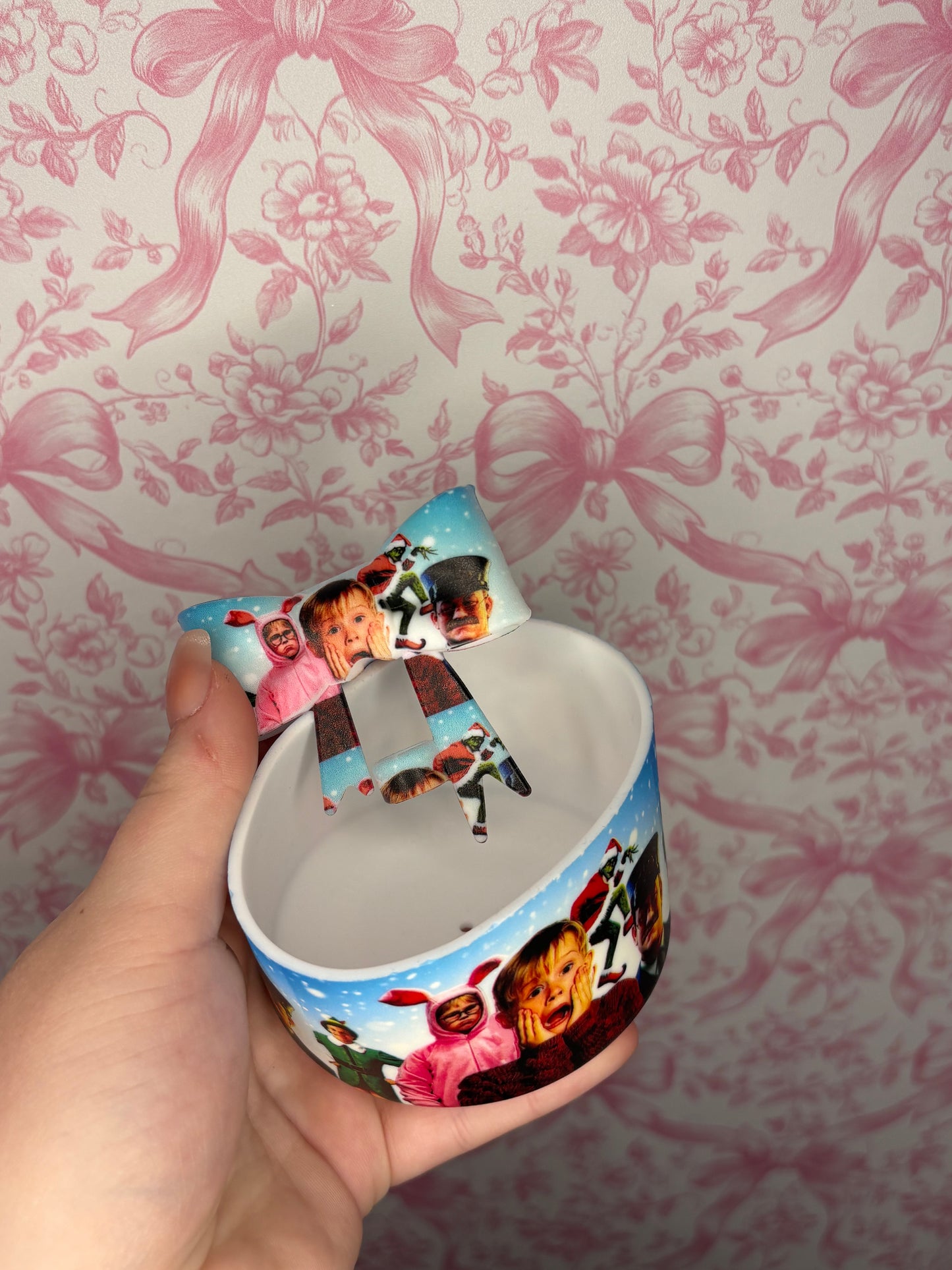 Xmas movies Straw topper and cup boot set