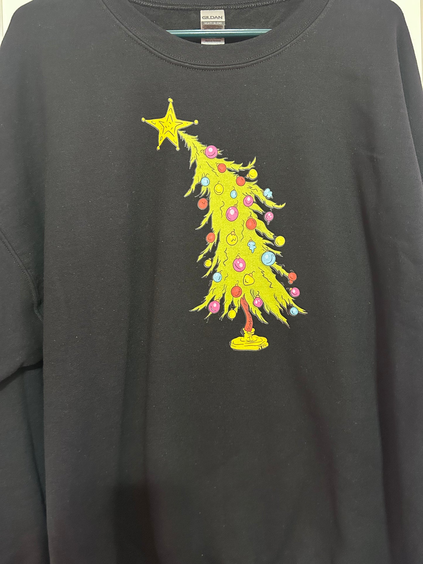 Green man tree crewneck sweatshirt