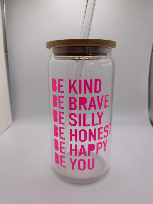 Be affirmation 16 oz libby glass