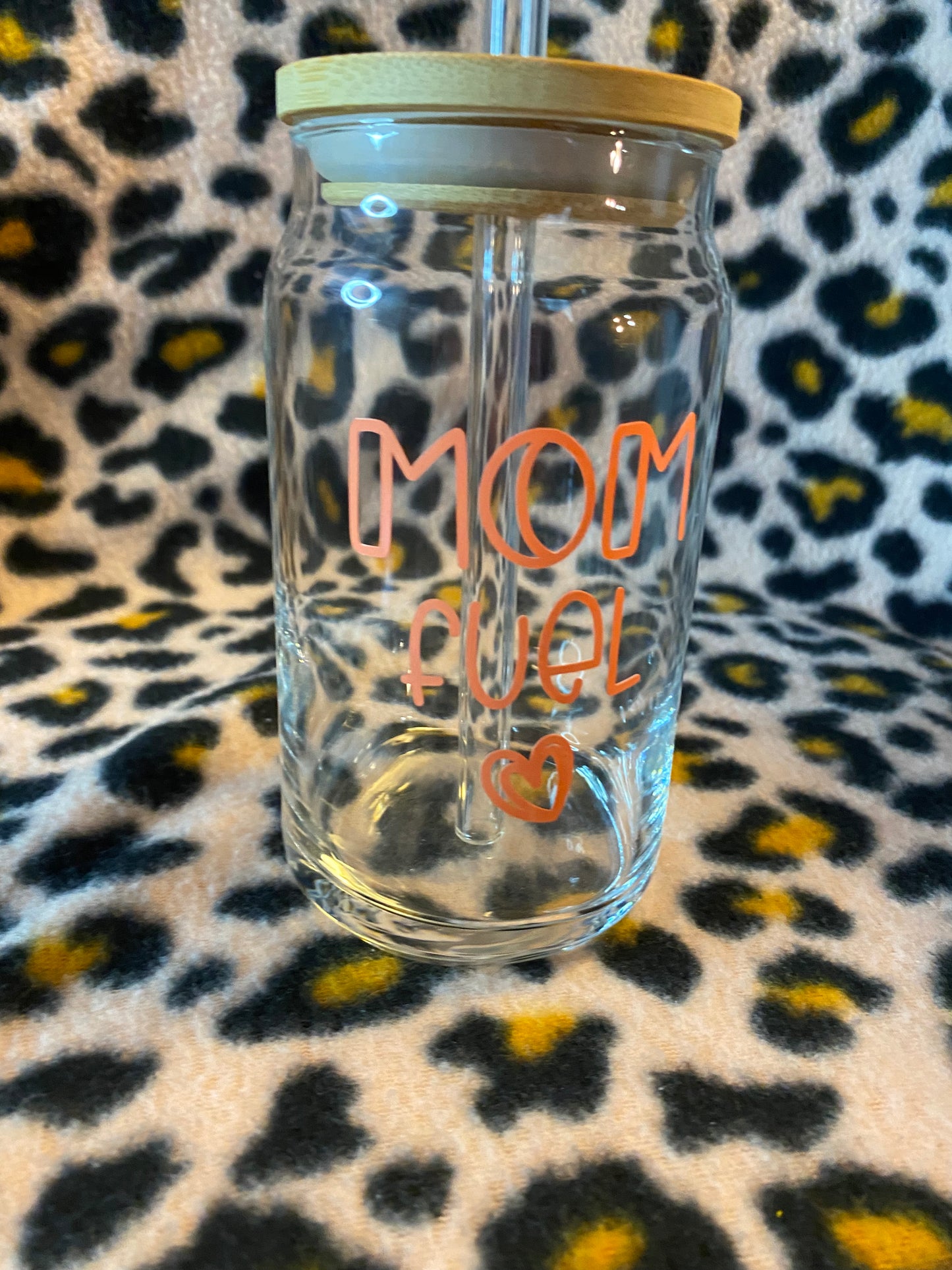 Mom fuel, 16 oz Libby Cup/libby glass