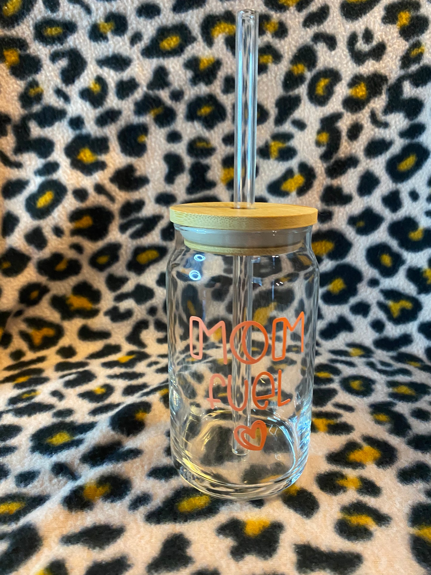 Mom fuel, 16 oz Libby Cup/libby glass