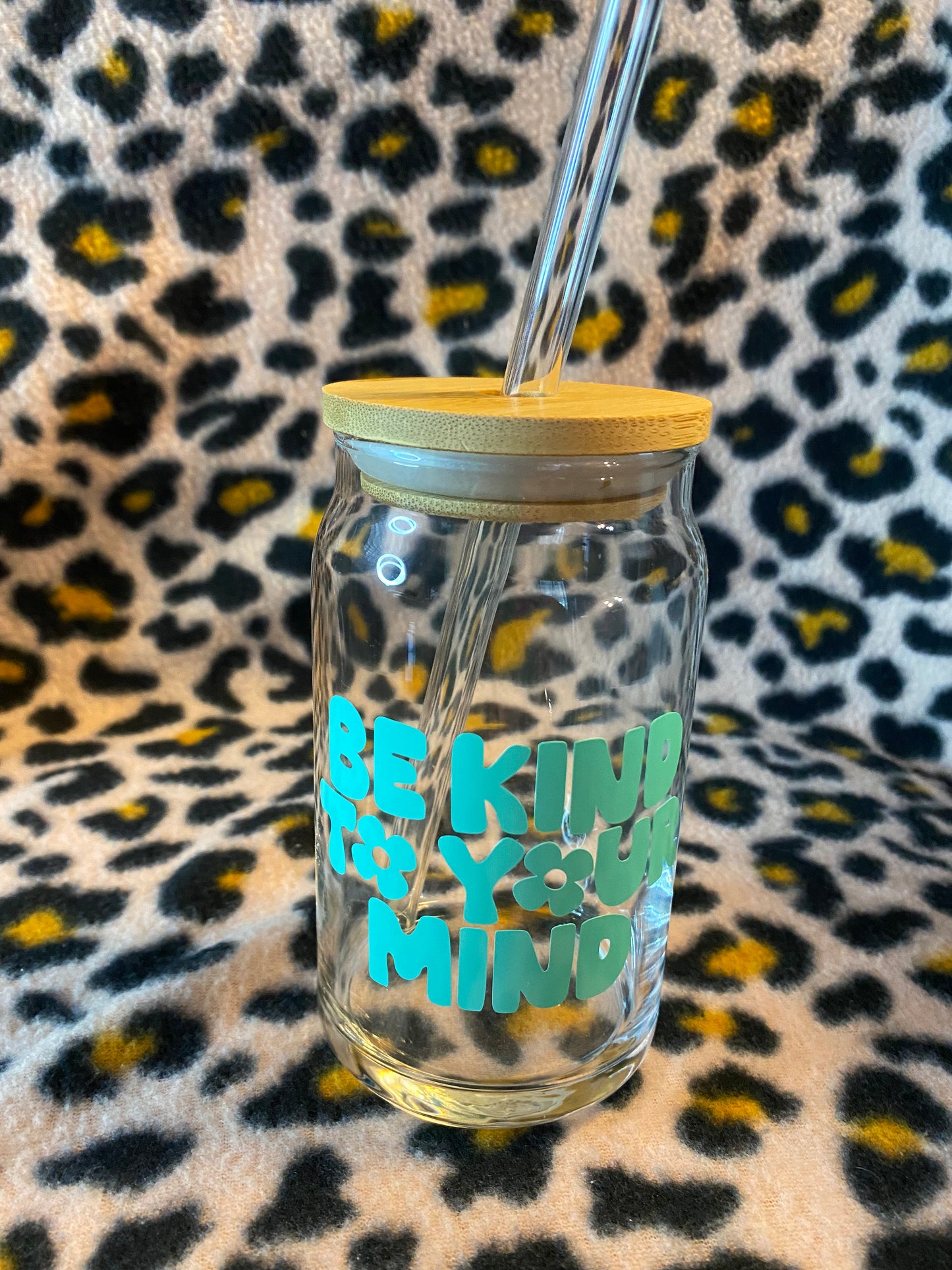 Be kind to your mind, 16 oz Libby Cup/libby glass