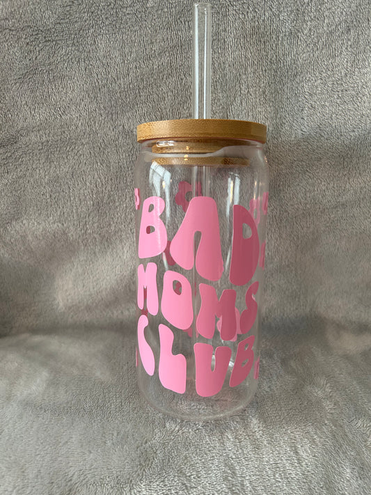 Bad moms club, 16 oz Libby glass