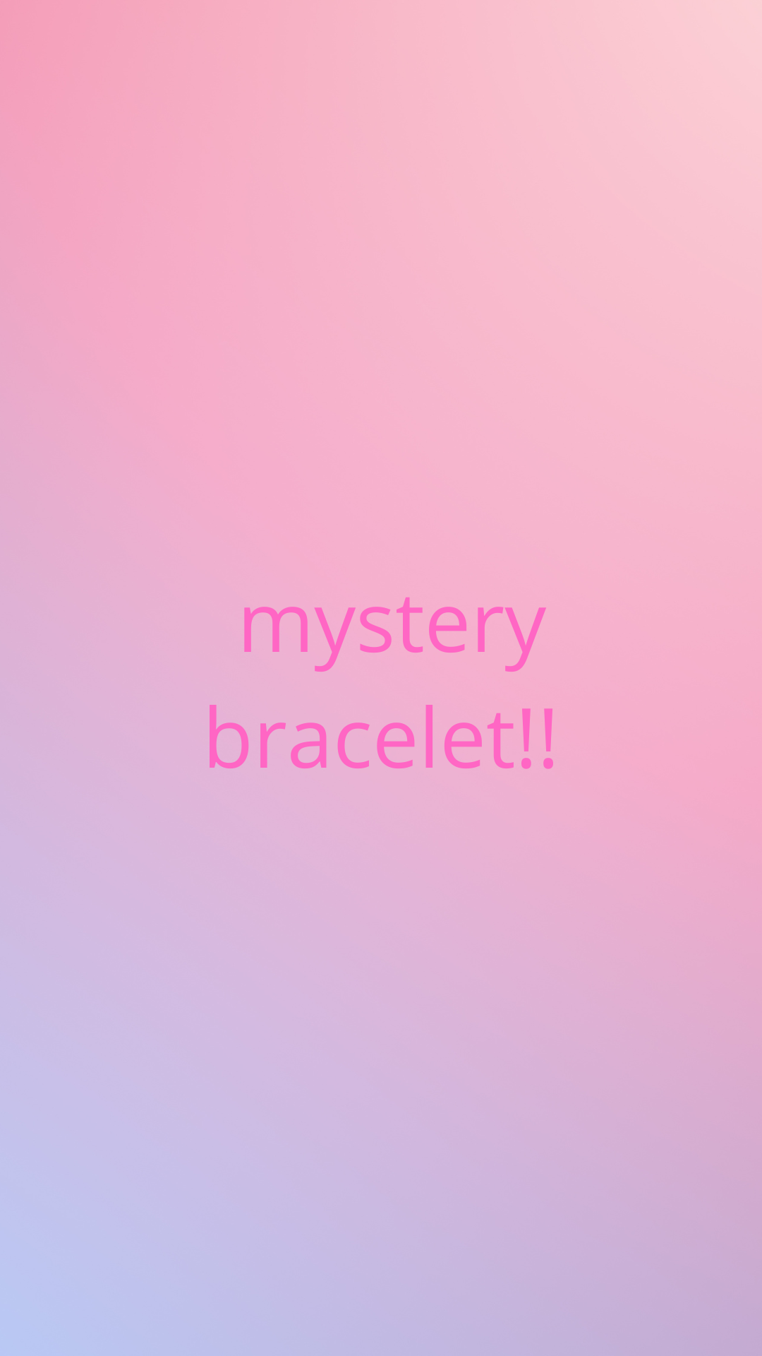 Mystery bracelet, includes one mystery bracelet!!