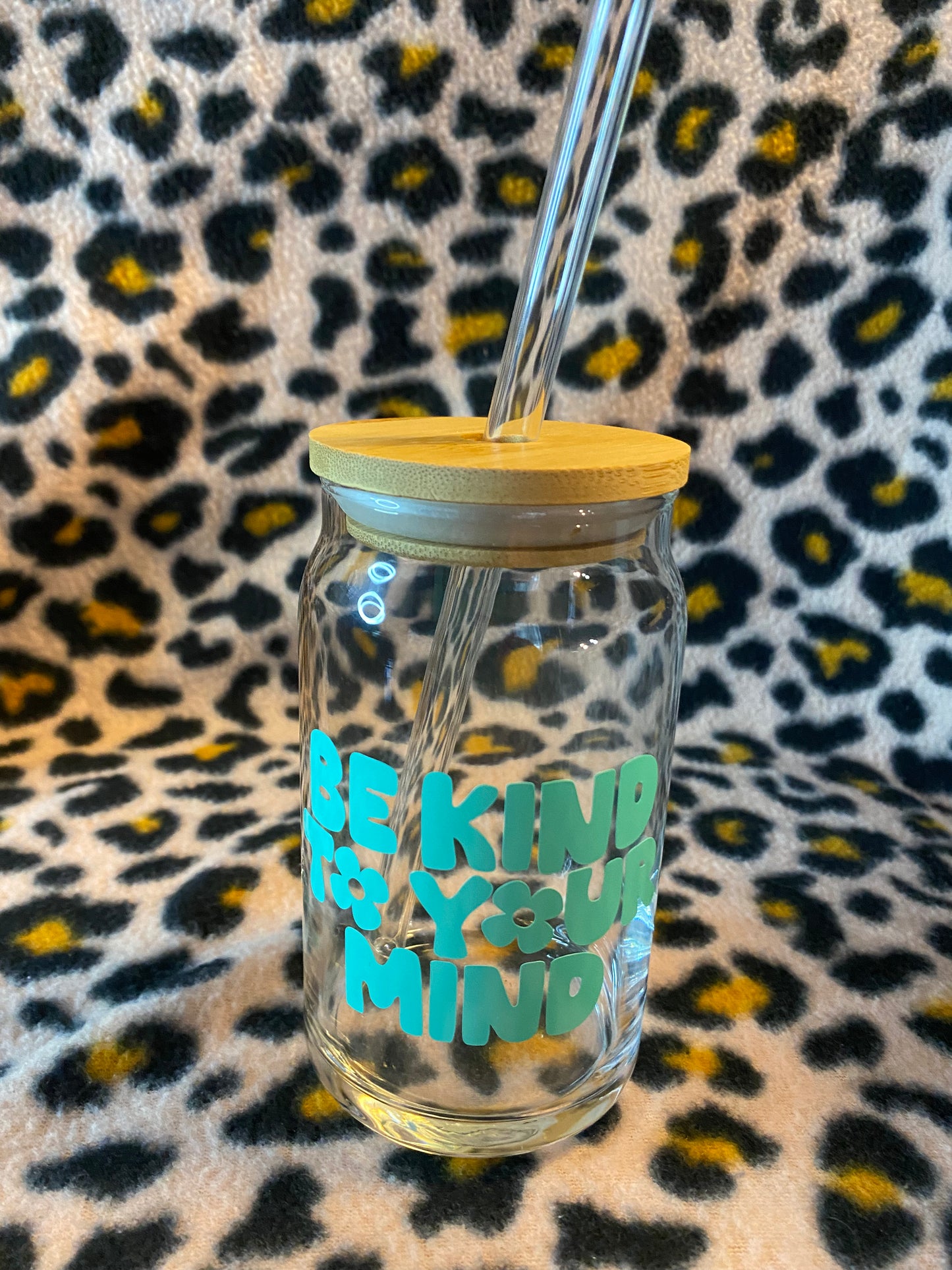 Be kind to your mind, 16 oz Libby Cup/libby glass