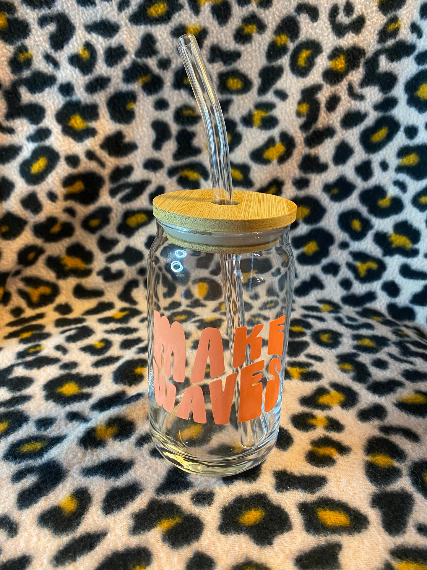 Make waves, 16 oz Libby Cup/libby glass