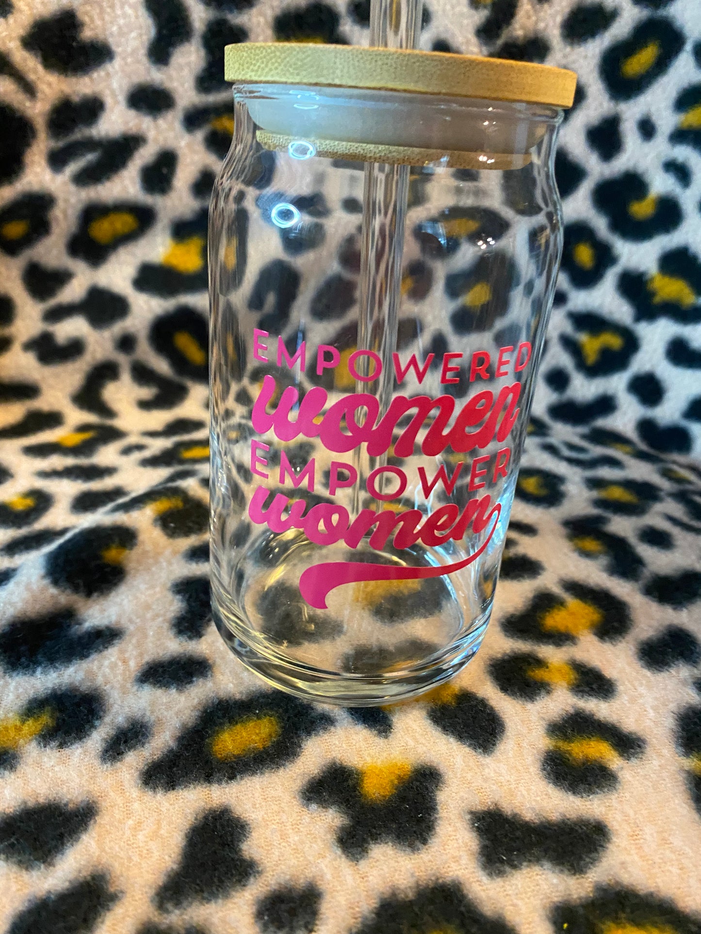 Empowered women empower women, 16 oz Libby Cup/libby glass.