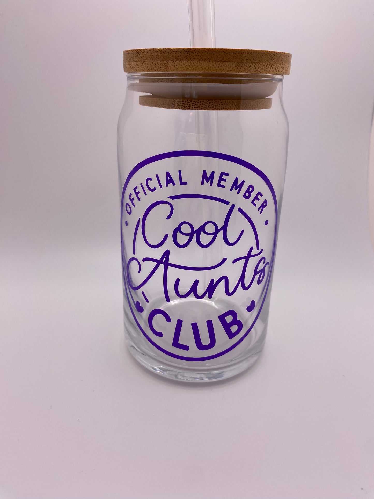 • Official member • cool aunts club. 16 oz Libby Cup/libby glass