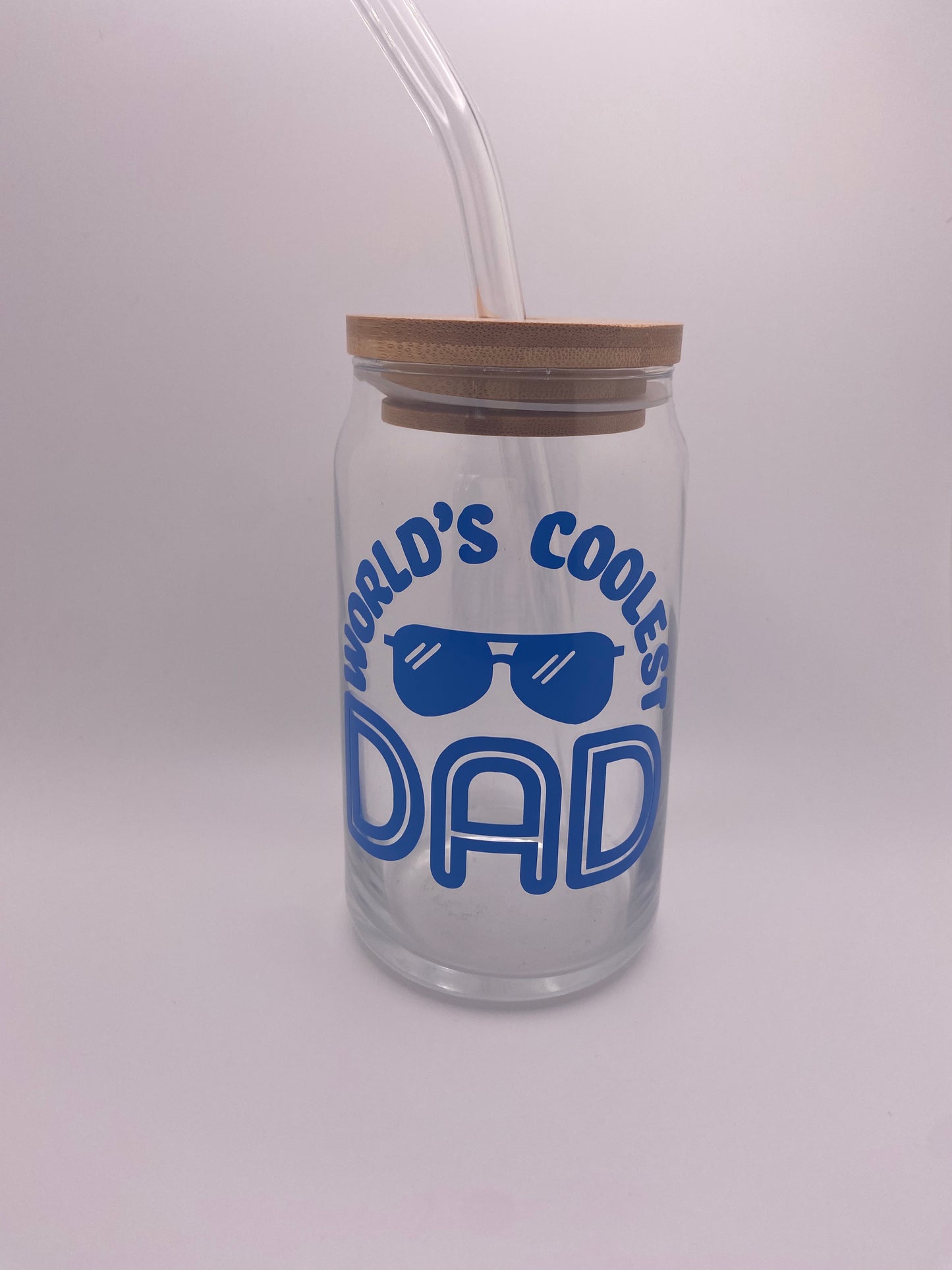 Worlds coolest dad, 16 oz Libby Cup/libby glass