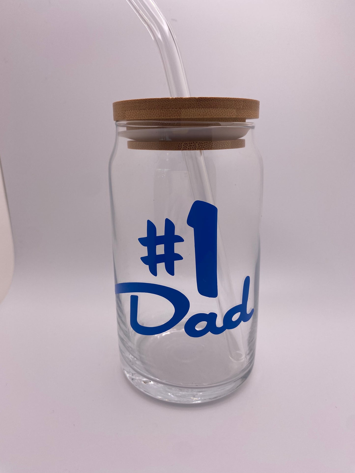 #1 dad 16 oz Libby Cup/libby glass