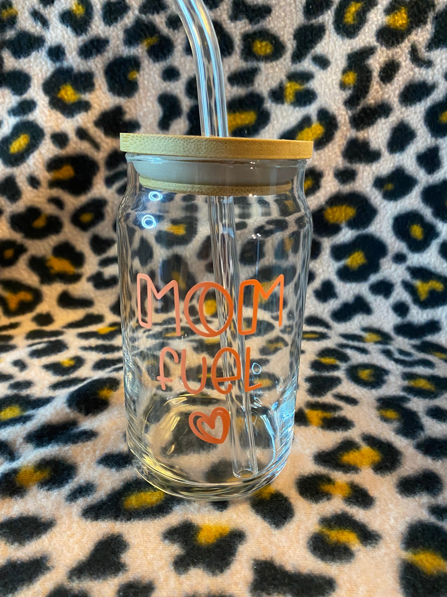 Mom fuel, 16 oz Libby Cup/libby glass