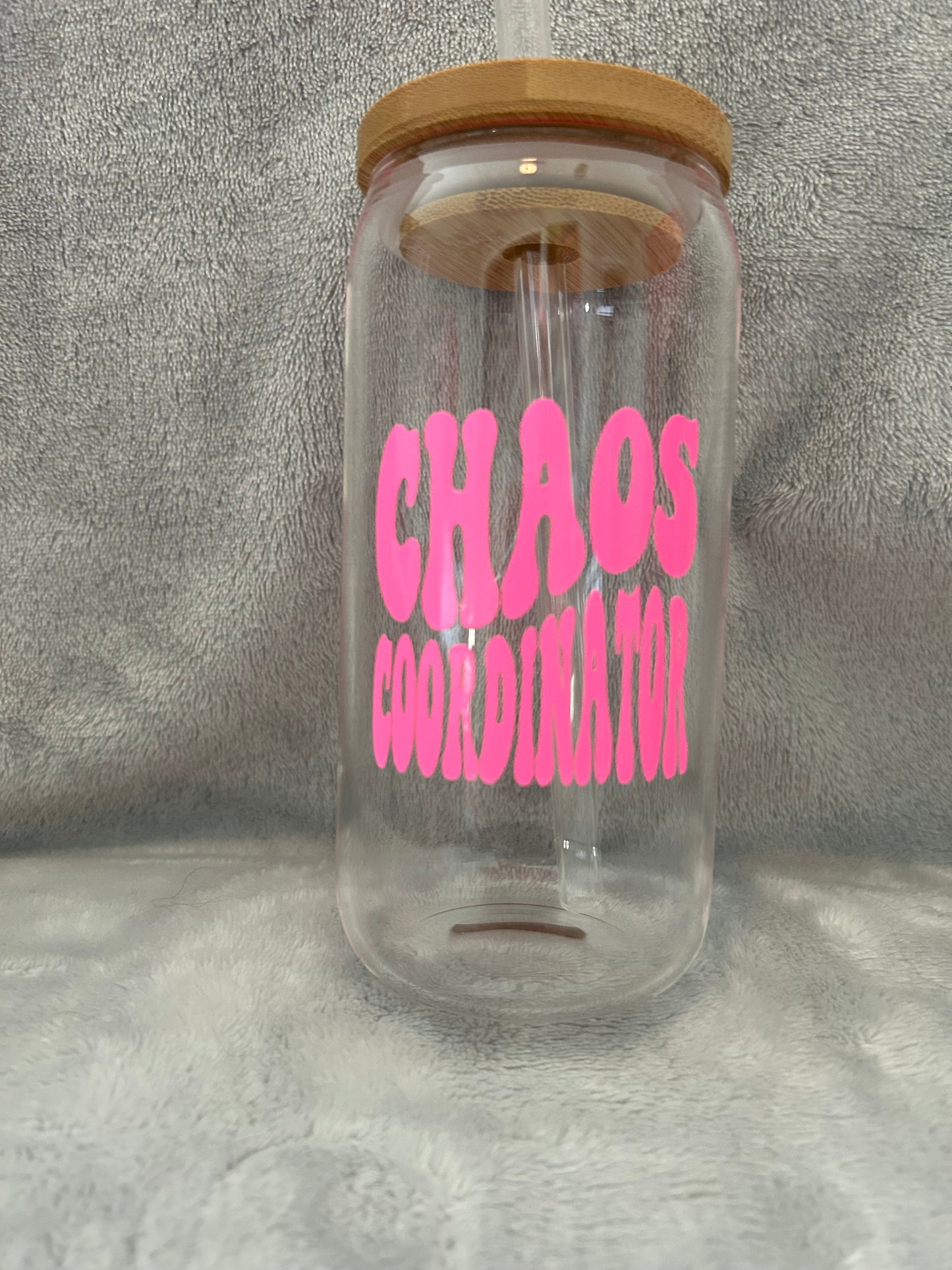 Chaos coordinator 16 oz Libby glass