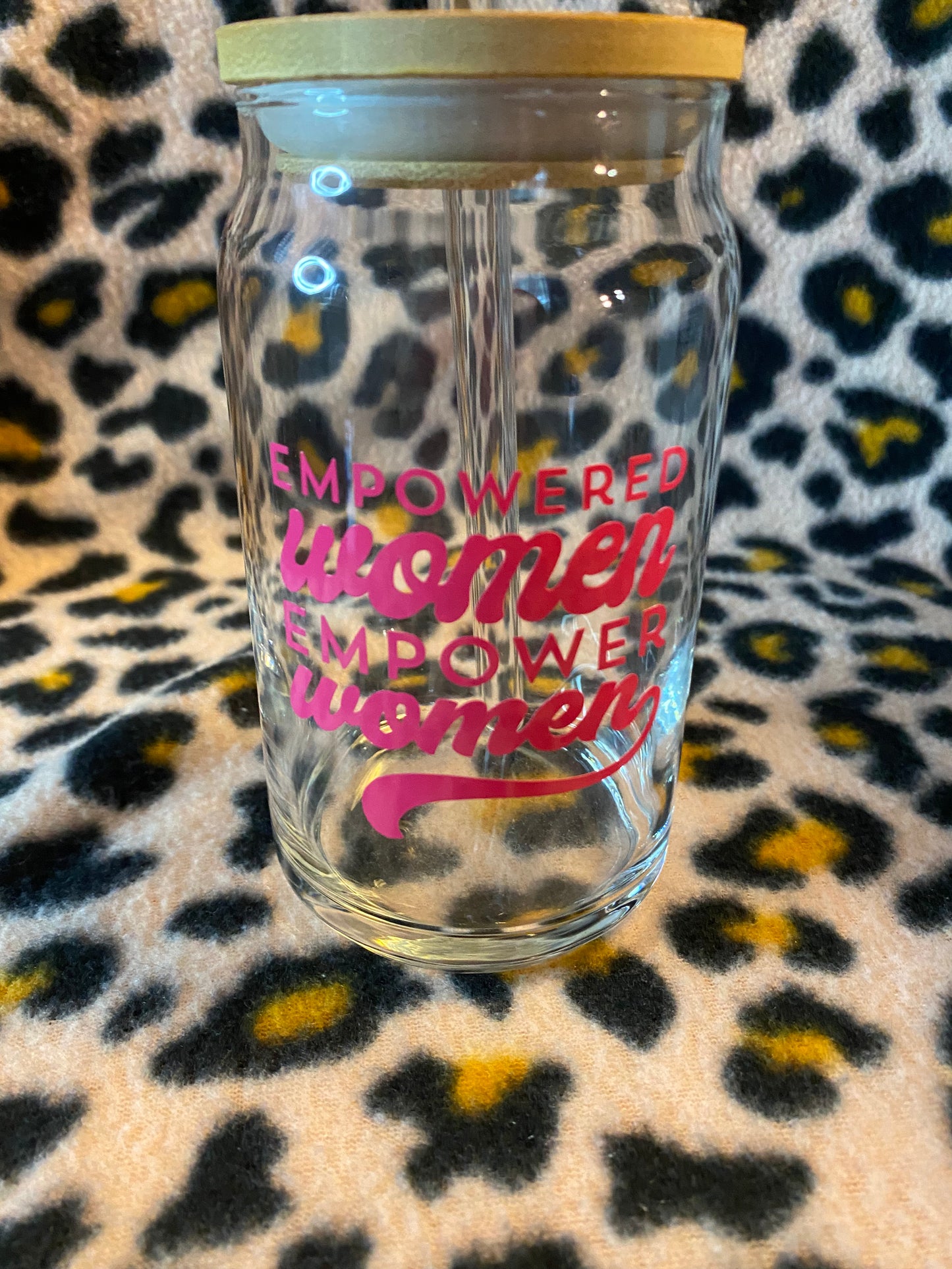 Empowered women empower women, 16 oz Libby Cup/libby glass.