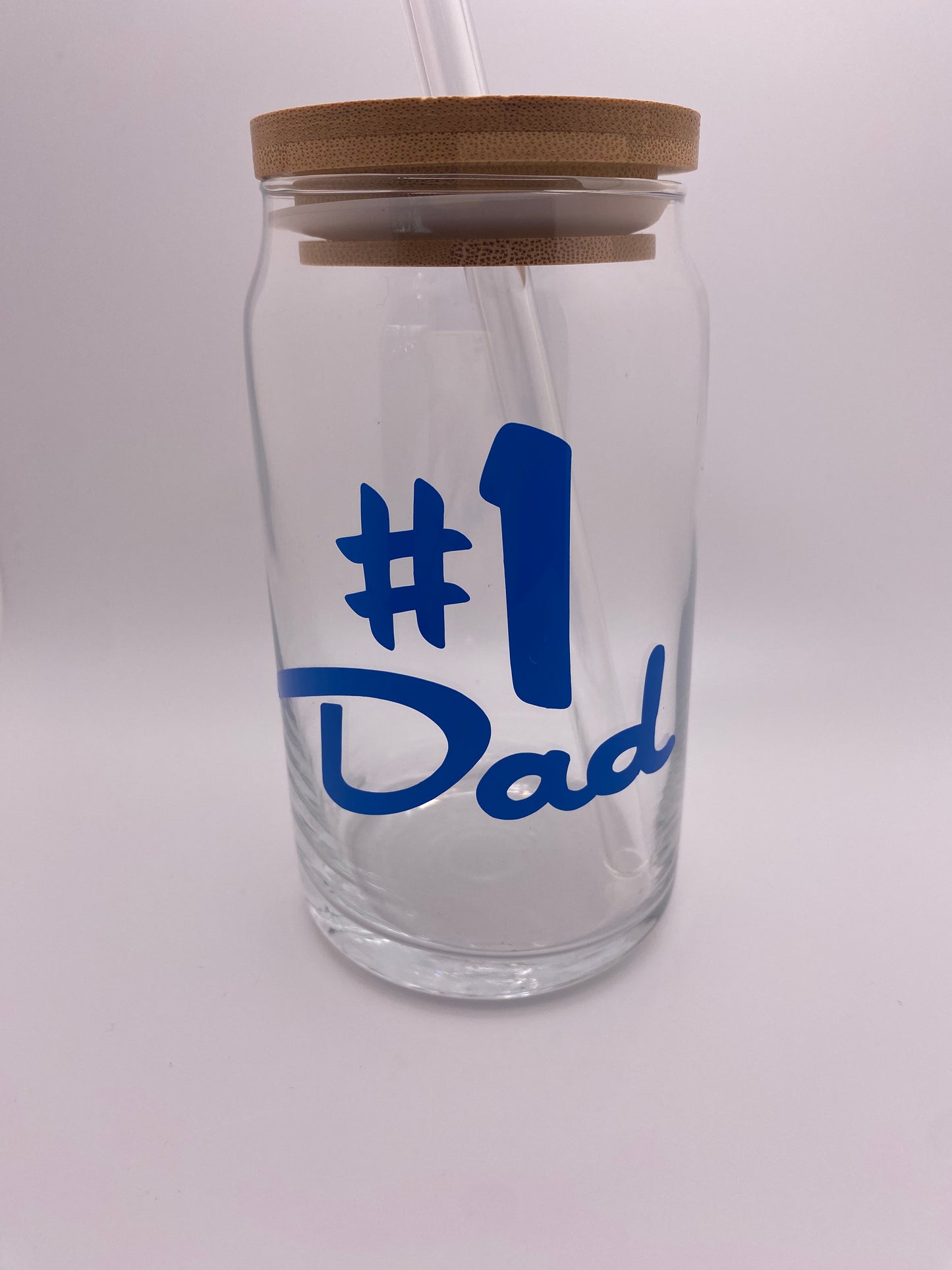 #1 dad 16 oz Libby Cup/libby glass