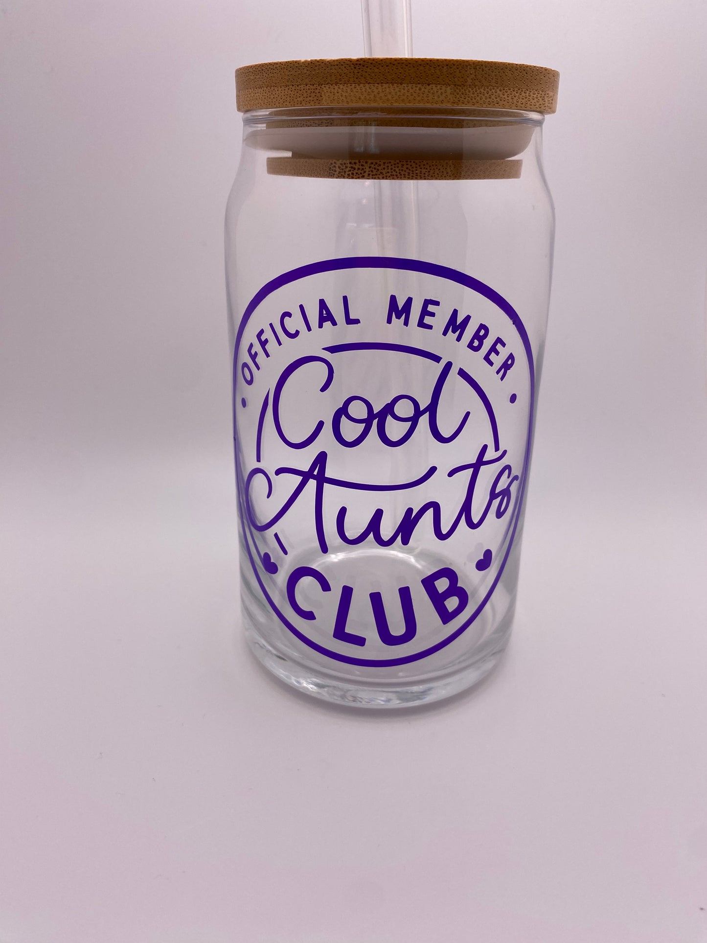 • Official member • cool aunts club. 16 oz Libby Cup/libby glass