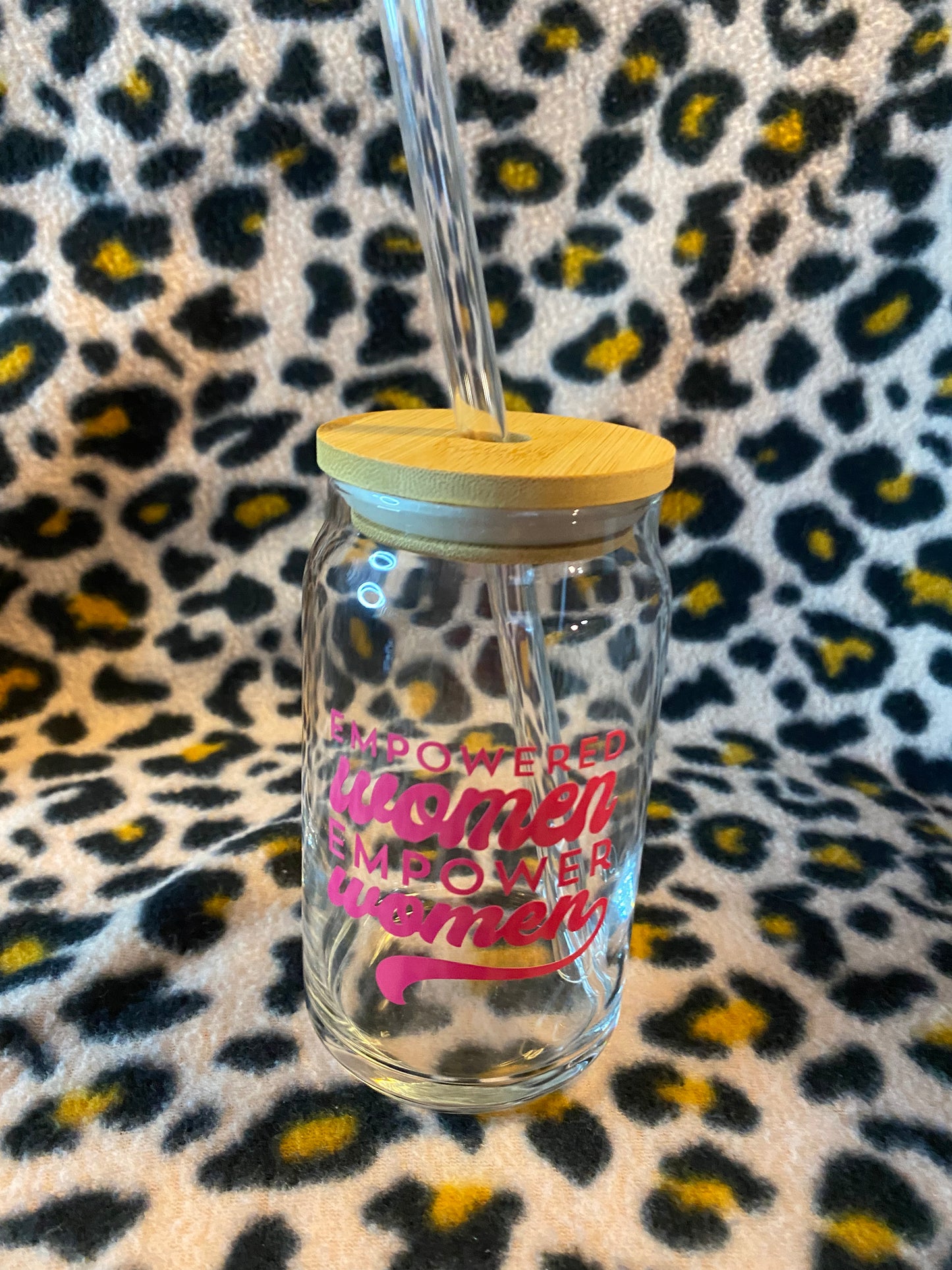 Empowered women empower women, 16 oz Libby Cup/libby glass.