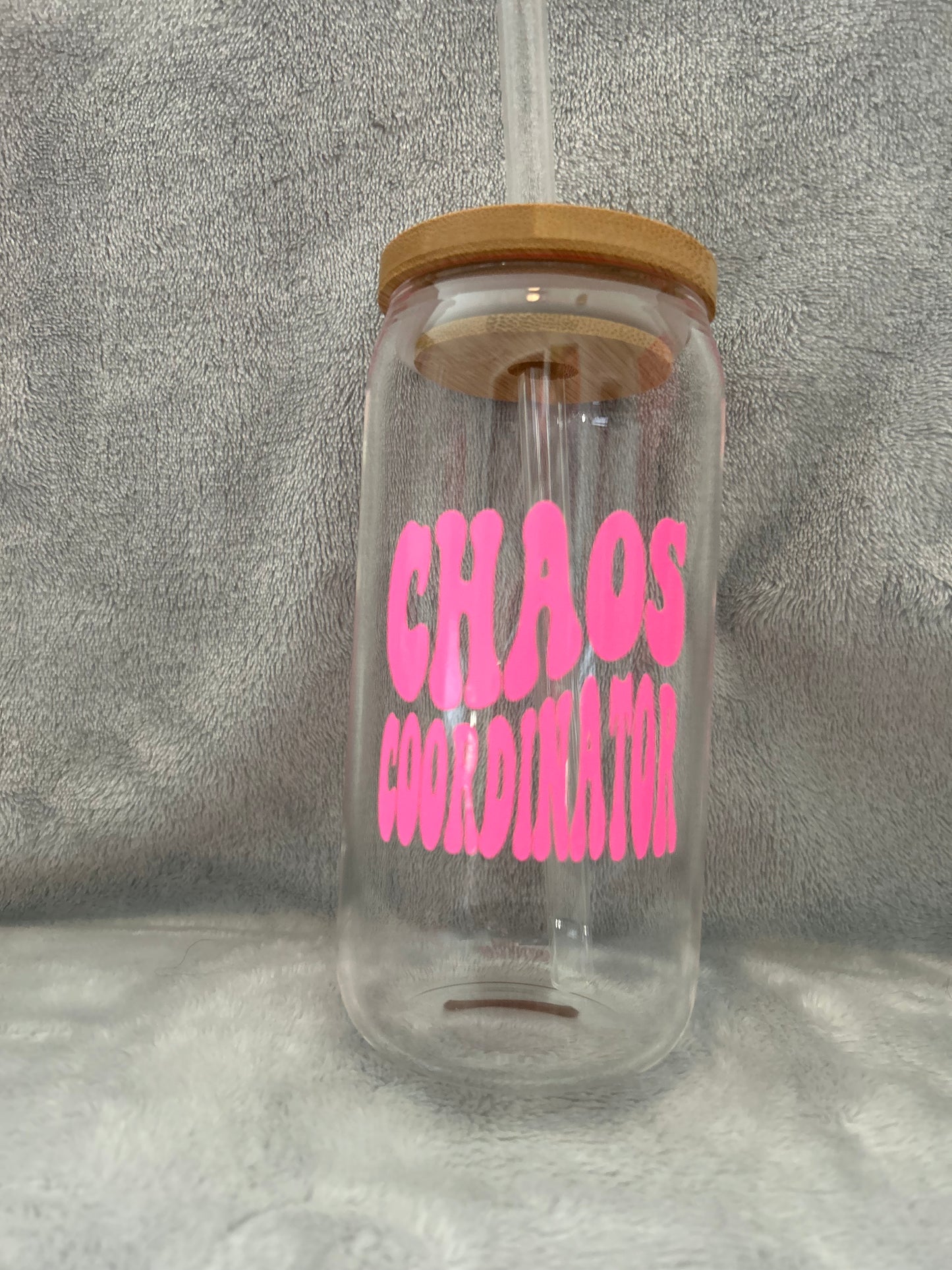 Chaos coordinator 16 oz Libby glass