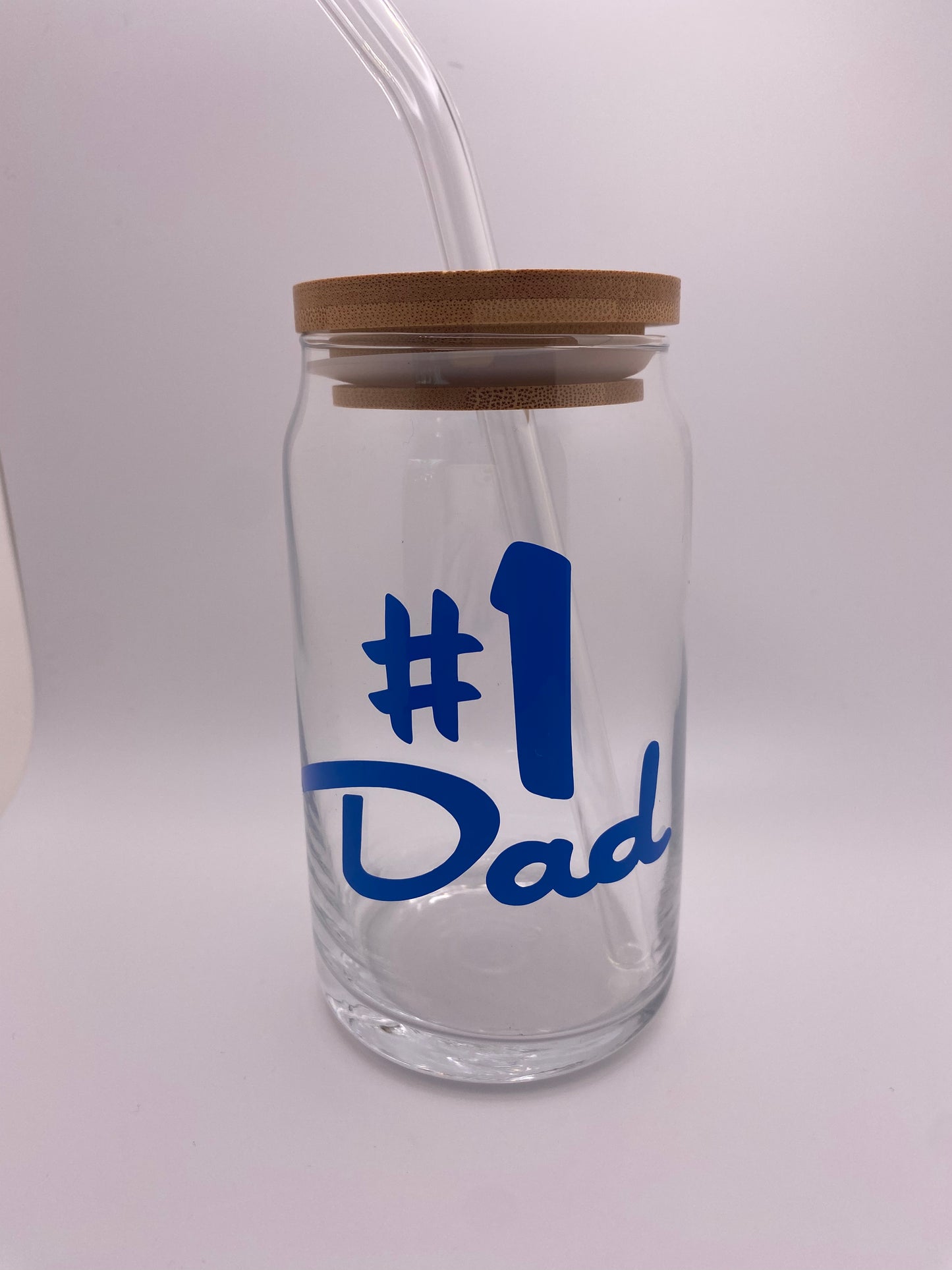 #1 dad 16 oz Libby Cup/libby glass