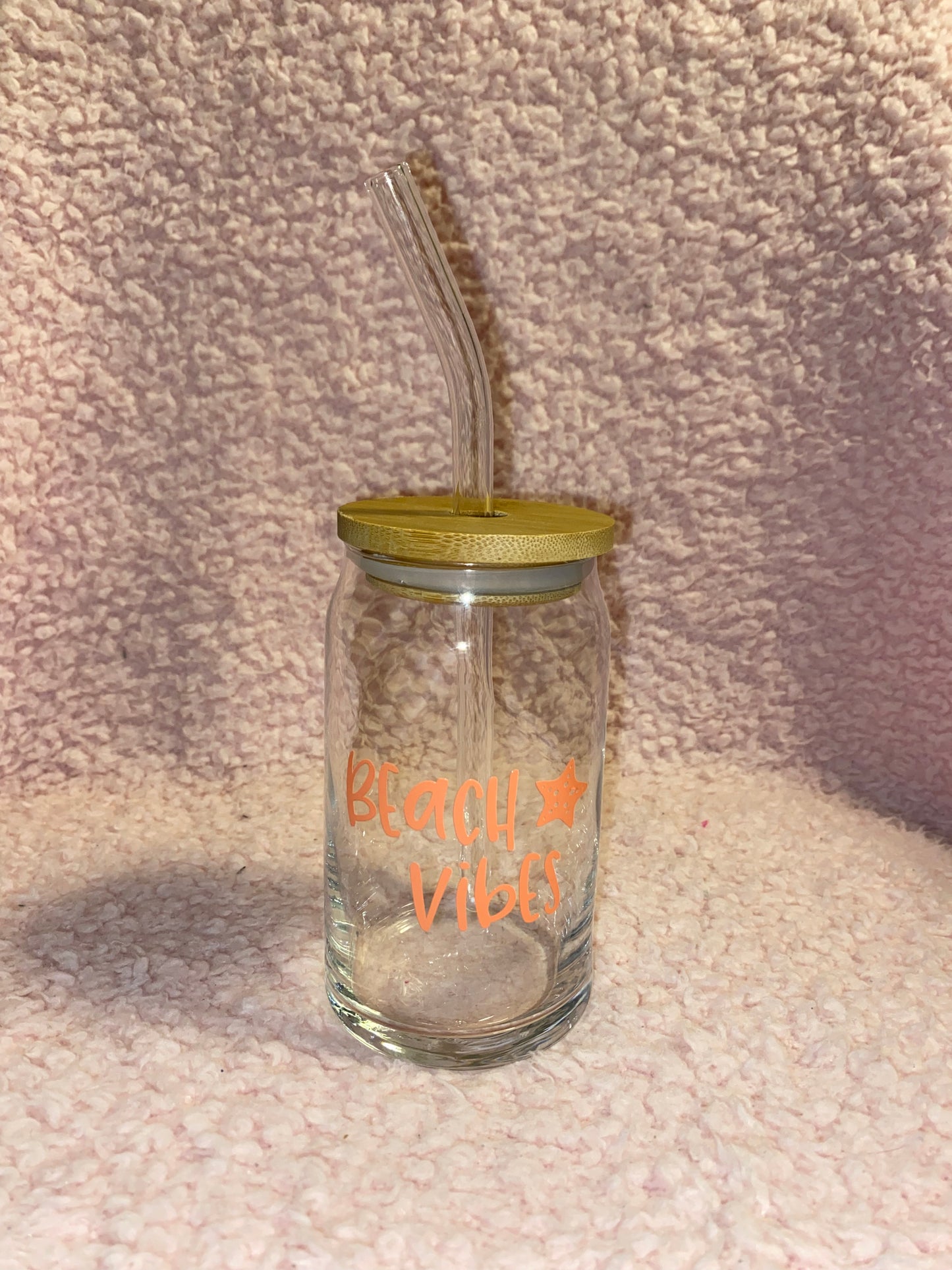 Beach vibes 16 oz Libby Cup/libby glass