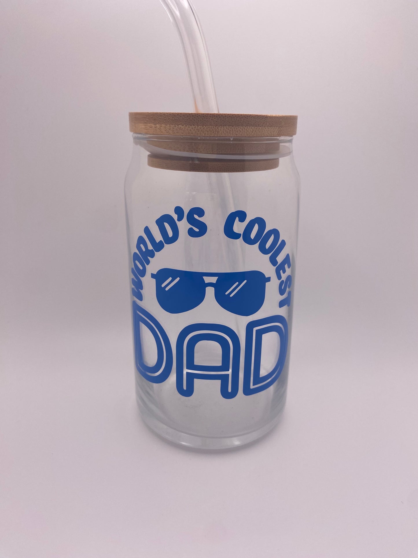 Worlds coolest dad, 16 oz Libby Cup/libby glass