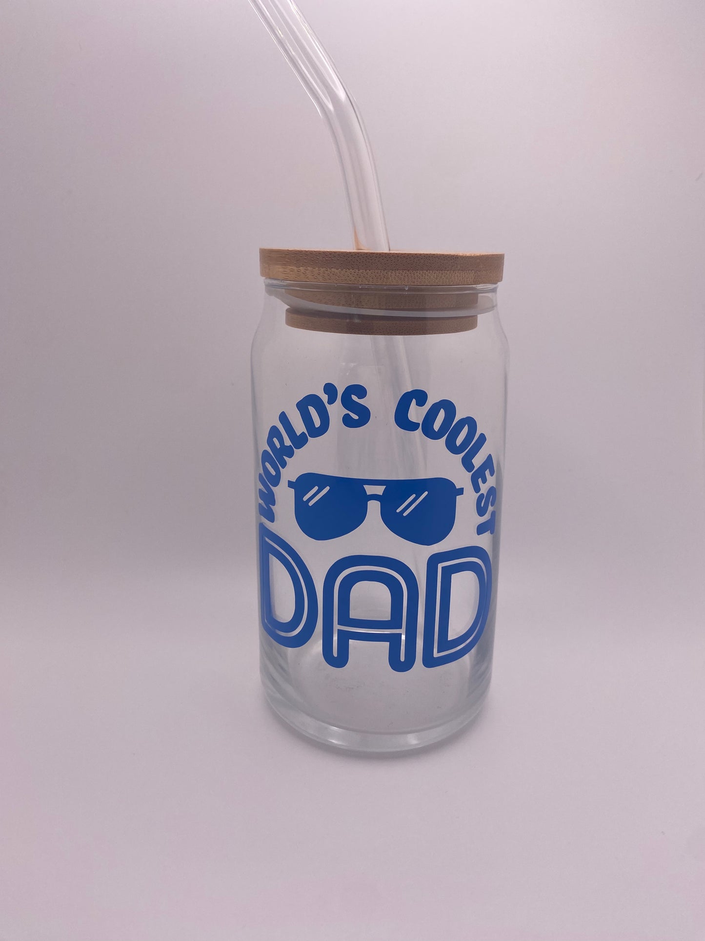 Worlds coolest dad, 16 oz Libby Cup/libby glass