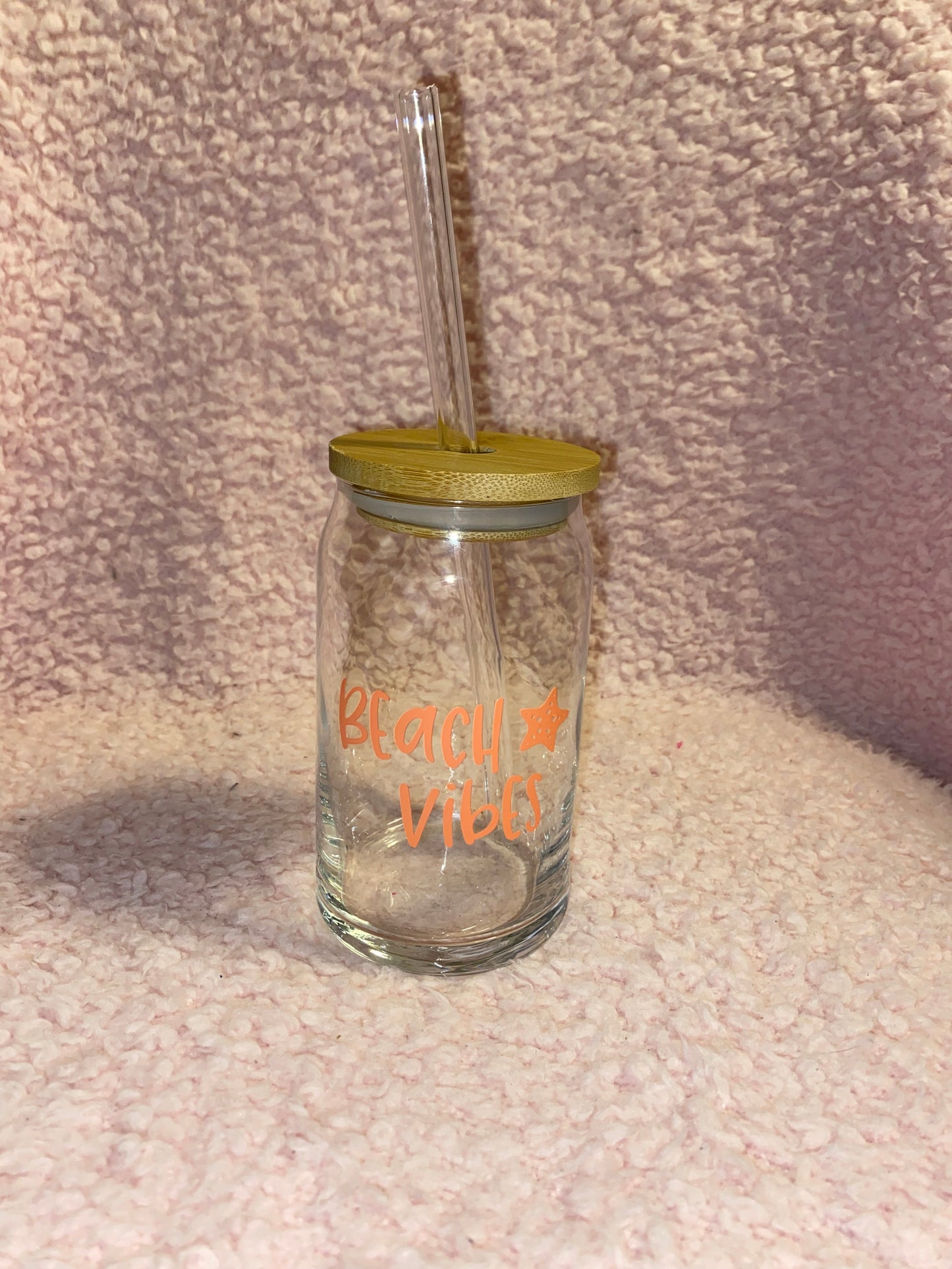 Beach vibes 16 oz Libby Cup/libby glass