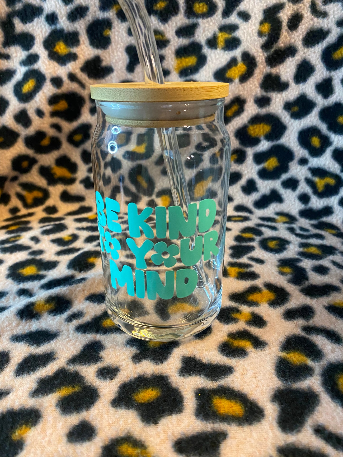 Be kind to your mind, 16 oz Libby Cup/libby glass